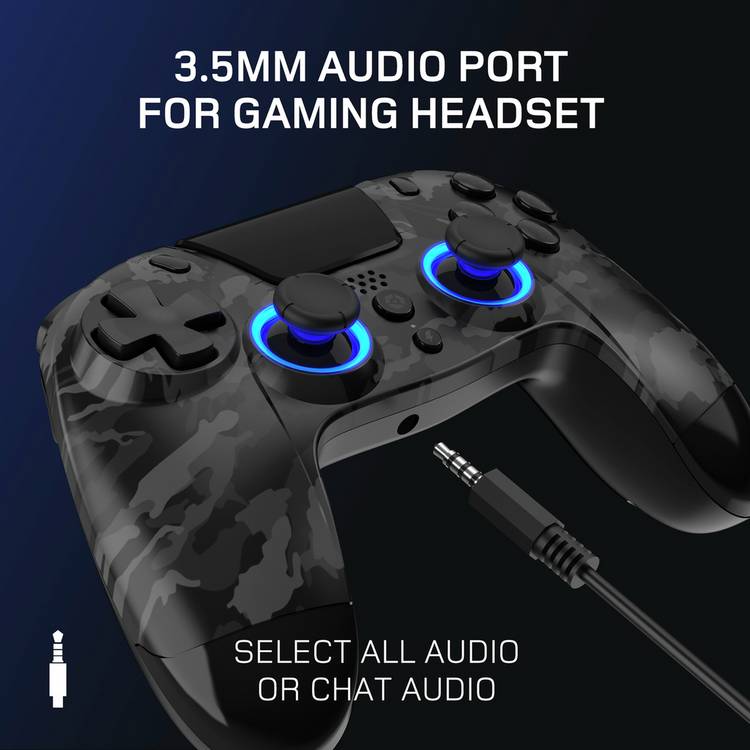 Gioteck VX4+ Dark Camo wireless RGB controller, UK version