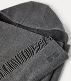 Brunello Cucinelli wool-cashmere hooded scarf (British brand)
