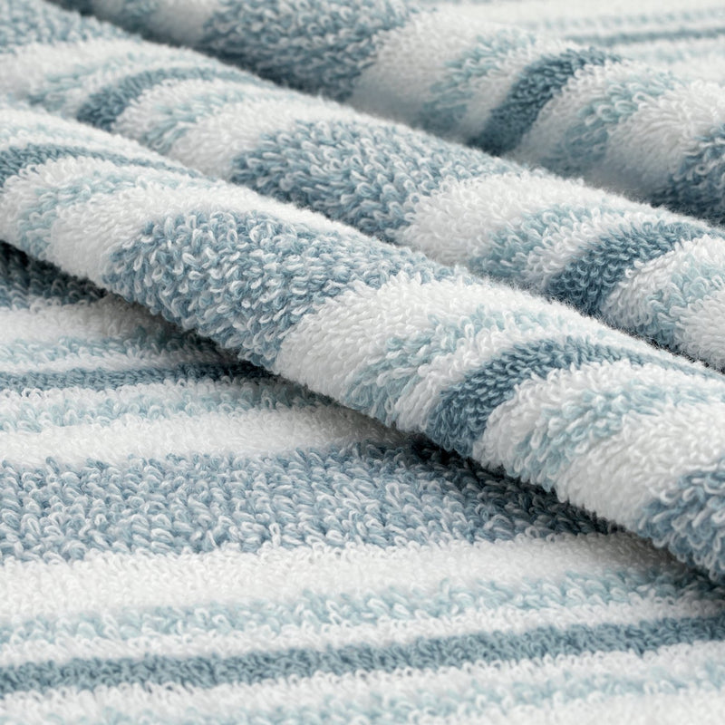 Habitat Coastal Stripe Blue & White face cloths 30x30cm, UK version