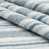 Habitat Coastal Stripe Blue & White face cloths 30x30cm, UK version