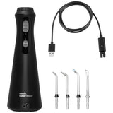 Waterpik cordless plus rechargeable water flosser black, UK version