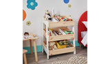 Argos Habitat Felix Kids Storage Shelving Unit - Pine - 83.9x64.6x46.3cm- Buy online at McGrocer