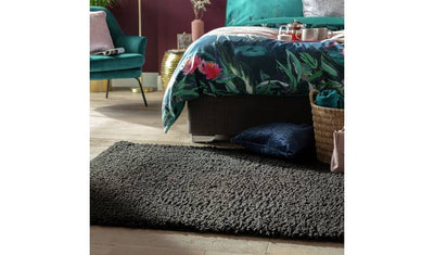 Argos Habitat Cosy Black Shaggy Rug 200x290cm- Buy online at McGrocer