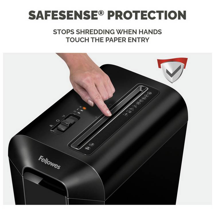 Fellowes PowerShred LX65 cross-cut shredder 10 sheet 22 litre, UK version