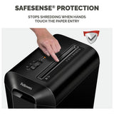 Fellowes PowerShred LX65 cross-cut shredder 10 sheet 22 litre, UK version