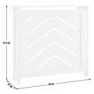 Habitat white radiator cover 81.5cm x 85cm x 21cm, UK version