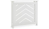 Argos Habitat Chevron Mini White Radiator Cover 81.5cm x 85cm x 21cm- Buy online at McGrocer