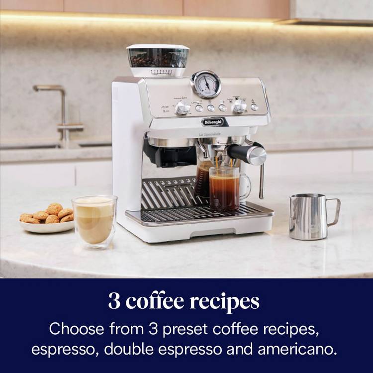 De'Longhi La Specialista Arte coffee machine EC9155.W, UK version