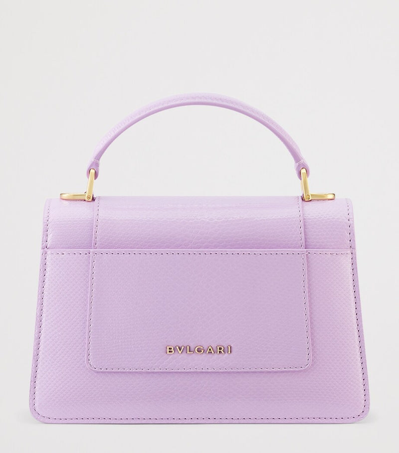 Bvlgari Serpenti Forever mini top-handle bag in karung leather (British brand)