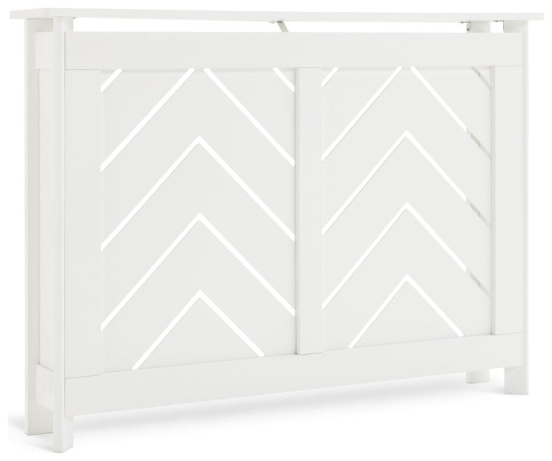 Habitat Chevron small white radiator cover, UK version