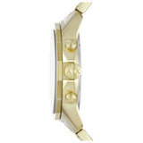 Armani Exchange men's watch gold strap grey dial 44mm (British brand)