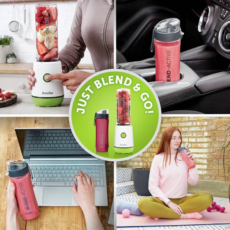 Breville Blend Active 600ml personal smoothie maker green, UK version