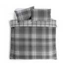 Argos Home Grey Brushed Cotton Check Bedding Set King Size - British product