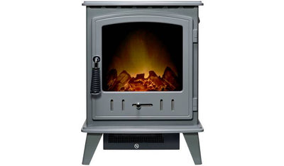 Argos Adam Aviemore Grey Electric Stove with LED Flame Effect- Buy online at McGrocer