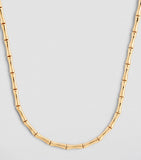 Anita Ko yellow gold bamboo necklace, imported from the UK