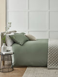 Sage green Egyptian cotton duvet set 400 thread count (British brand)