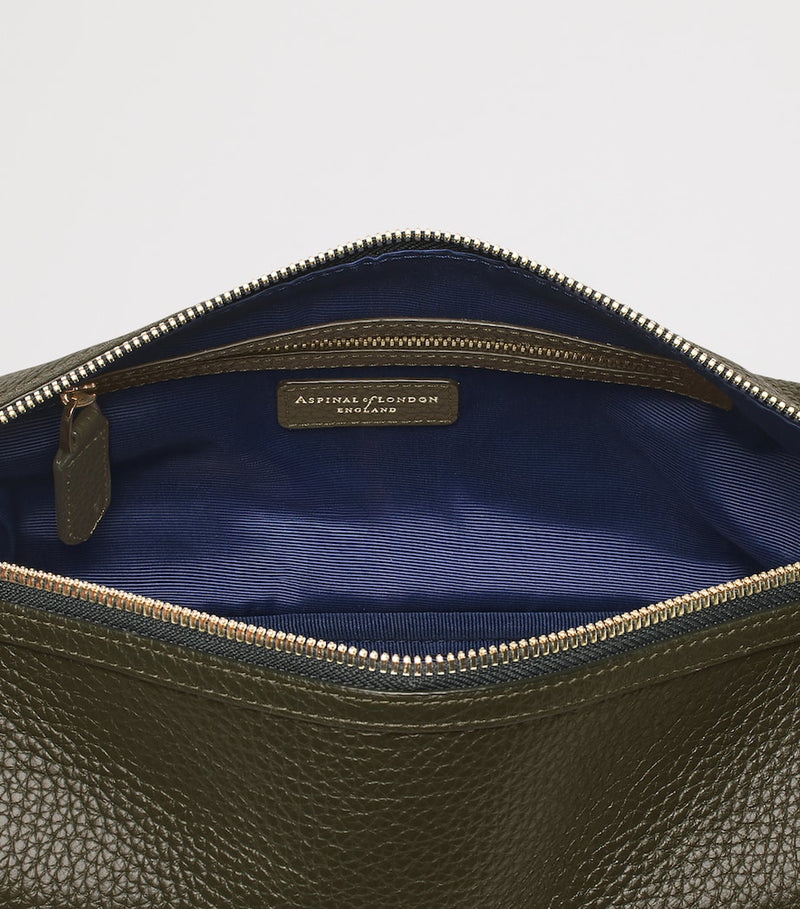 Aspinal of London Reporter leather wash bag, imported from the UK