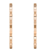 Harrods Chopard Rose Gold Ice Cube Hoop Earrings- Buy online at McGrocer