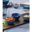 Habitat set of 3 reactive stoneware nibble bowls in navy, UK version