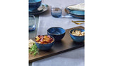 Habitat set of 3 reactive stoneware nibble bowls in navy, UK version