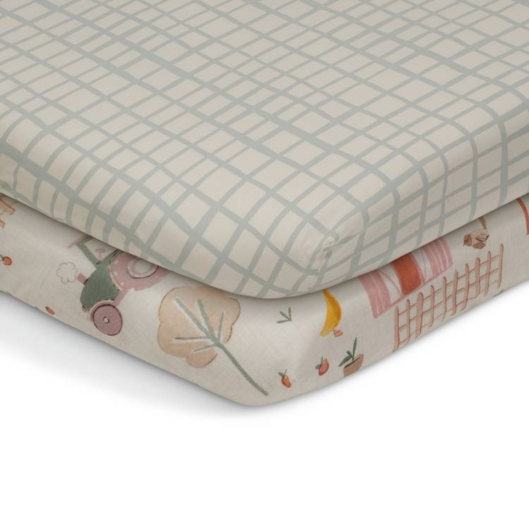 Habitat Little Farm fitted sheet for cot - British product