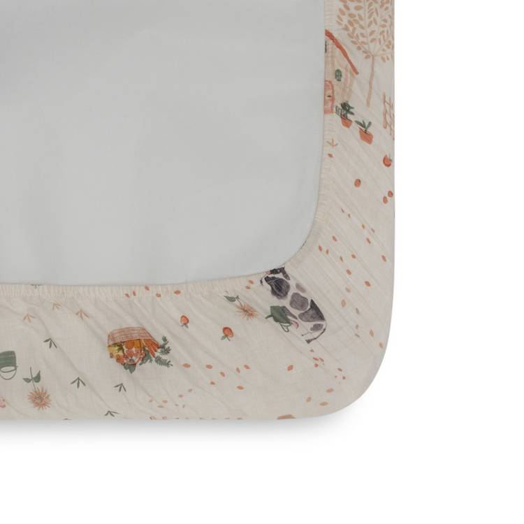 Habitat Little Farm fitted sheet for cot - British product