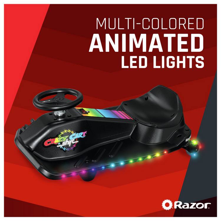 Razor Crazy Cart Shift LED Lightshow kids drift cart, UK version