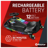 Razor Crazy Cart Shift LED Lightshow kids drift cart, UK version