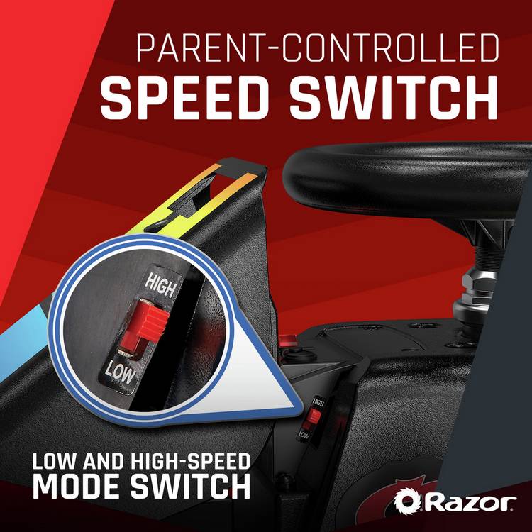 Razor Crazy Cart Shift LED Lightshow kids drift cart, UK version