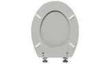 Argos Home grey moulded wood toilet seat H44.5cm, imported from the UK
