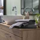Habitat cotton waffle hand towels 2 pack charcoal - British product