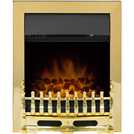 Adam Blenheim brass electric inset fire 50.7cm wide - British product
