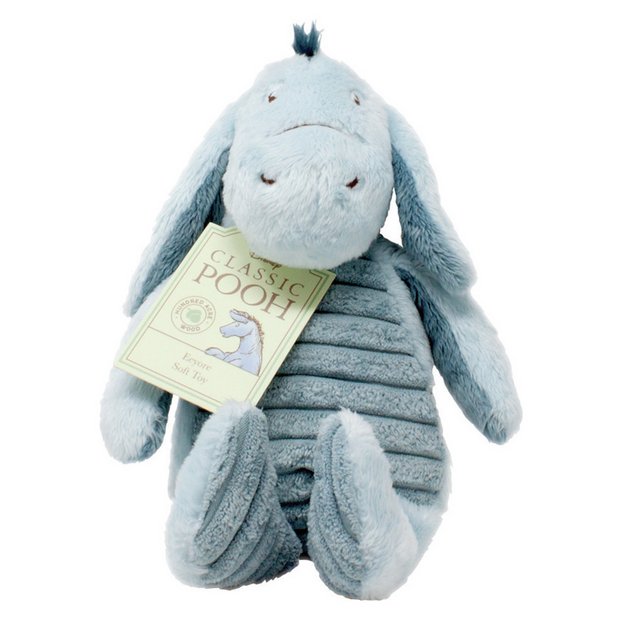 Disney Eeyore soft plush toy 17.5cm, UK version
