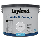 Leyland Wall & Ceiling Matt Paint Light Grey 10L, UK version