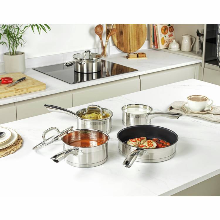 Salter Timeless Collection 5 piece pan set, UK version