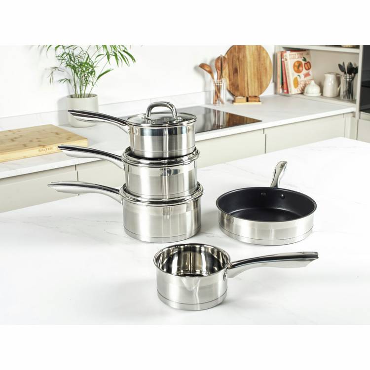 Salter Timeless Collection 5 piece pan set, UK version