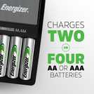 Energizer Maxi battery charger with 4 AA batteries - British product