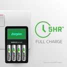 Energizer Maxi battery charger with 4 AA batteries - British product