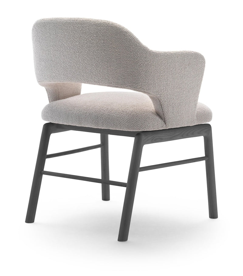Flexform Alma dining chair fabric seat 58cm 60cm, imported from the UK