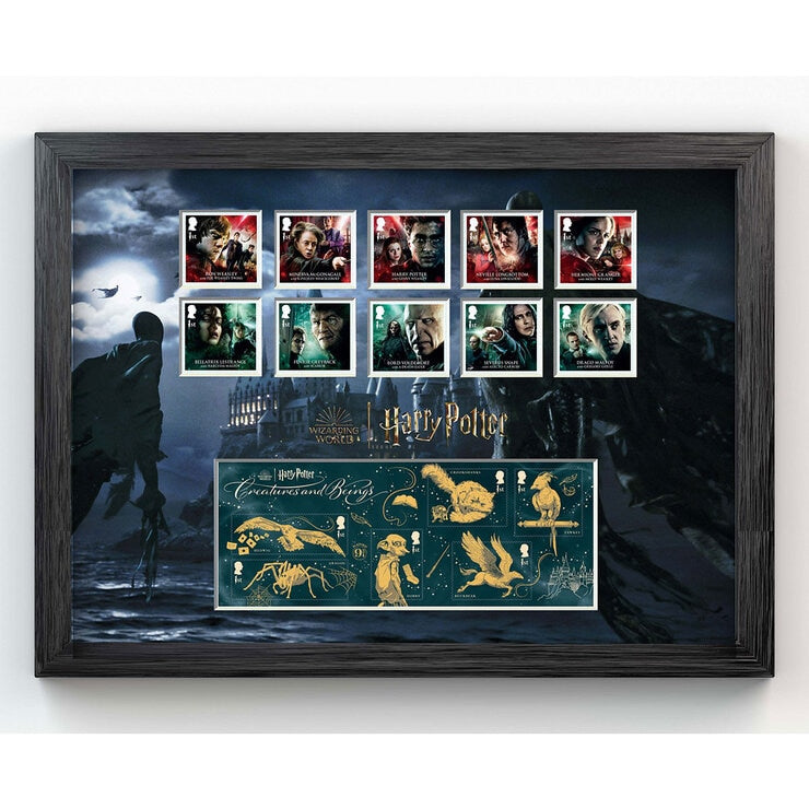 Royal Mail Harry Potter framed stamp set - British product