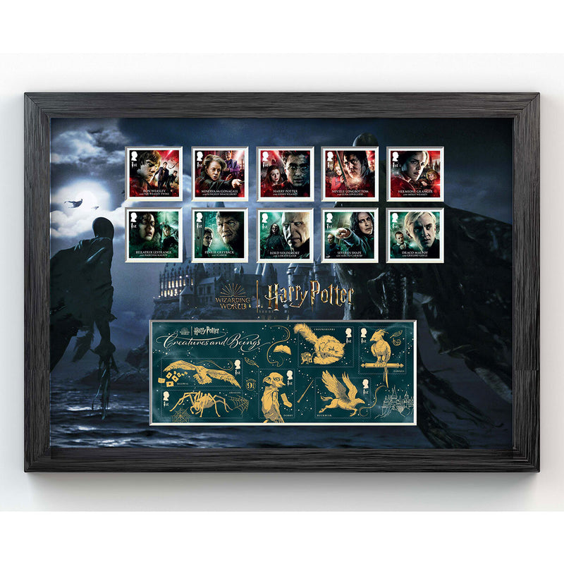 Royal Mail Harry Potter framed stamp set - British product