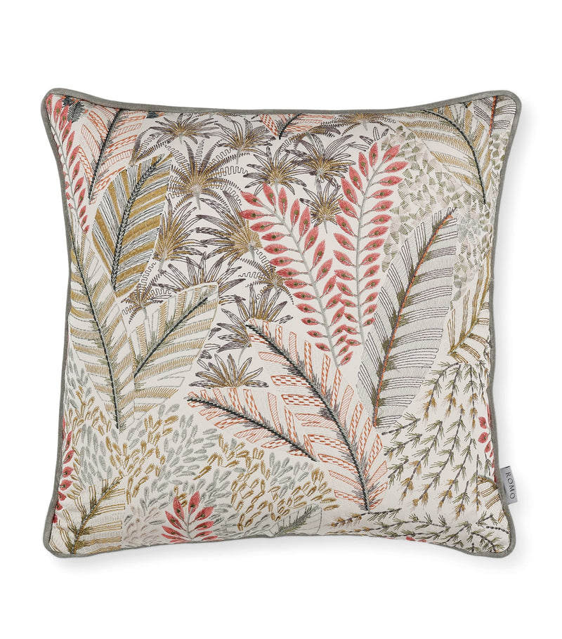 Romo embroidered Chiraco Sorbet cushion 50cm x 50cm, imported from the UK