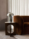John Lewis Sculpt side table walnut ceramic - imported from the UK