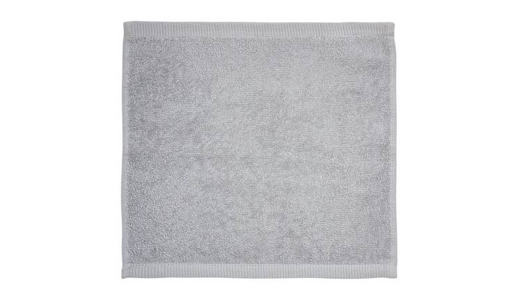 Home Essentials grey face cloths 2 pack, UK version