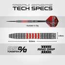Winmau Joe Cullen 23G tungsten darts set (British brand)