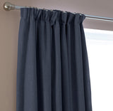Habitat Blackout Pencil Pleat Curtains Navy 117x137cm, UK version