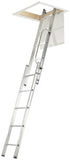 Werner 2 section aluminium loft ladder 2.69m extended height (British brand)
