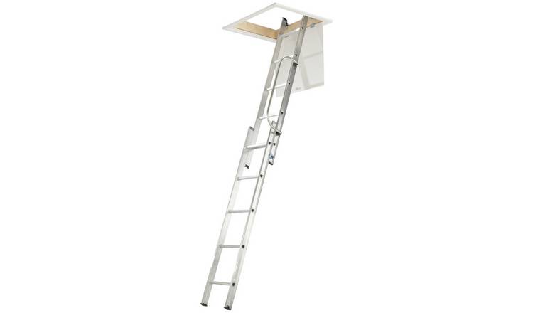 Werner 2 section aluminium loft ladder 2.69m extended height (British brand)