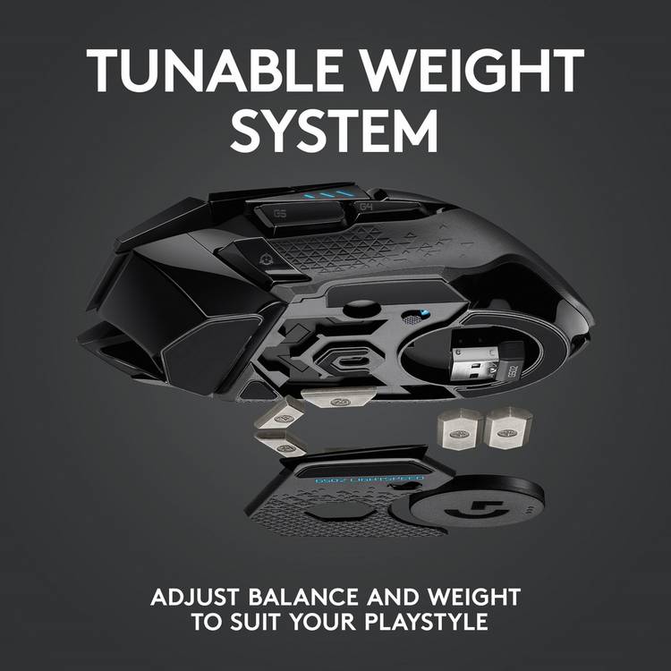 Logitech G502 Hero Lightspeed wireless gaming mouse, imported from the UK