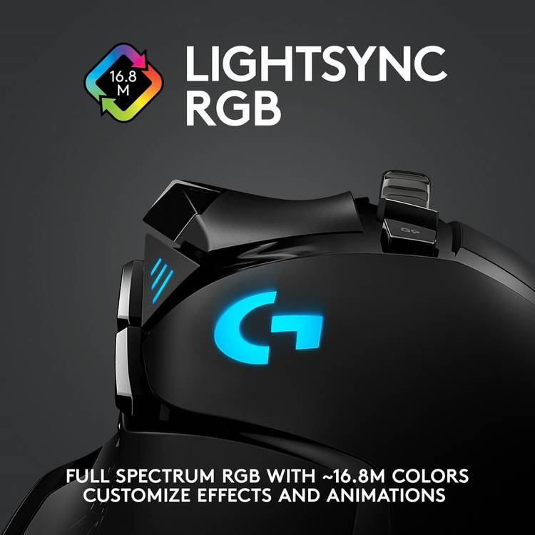 Logitech G502 Hero Lightspeed wireless gaming mouse, imported from the UK